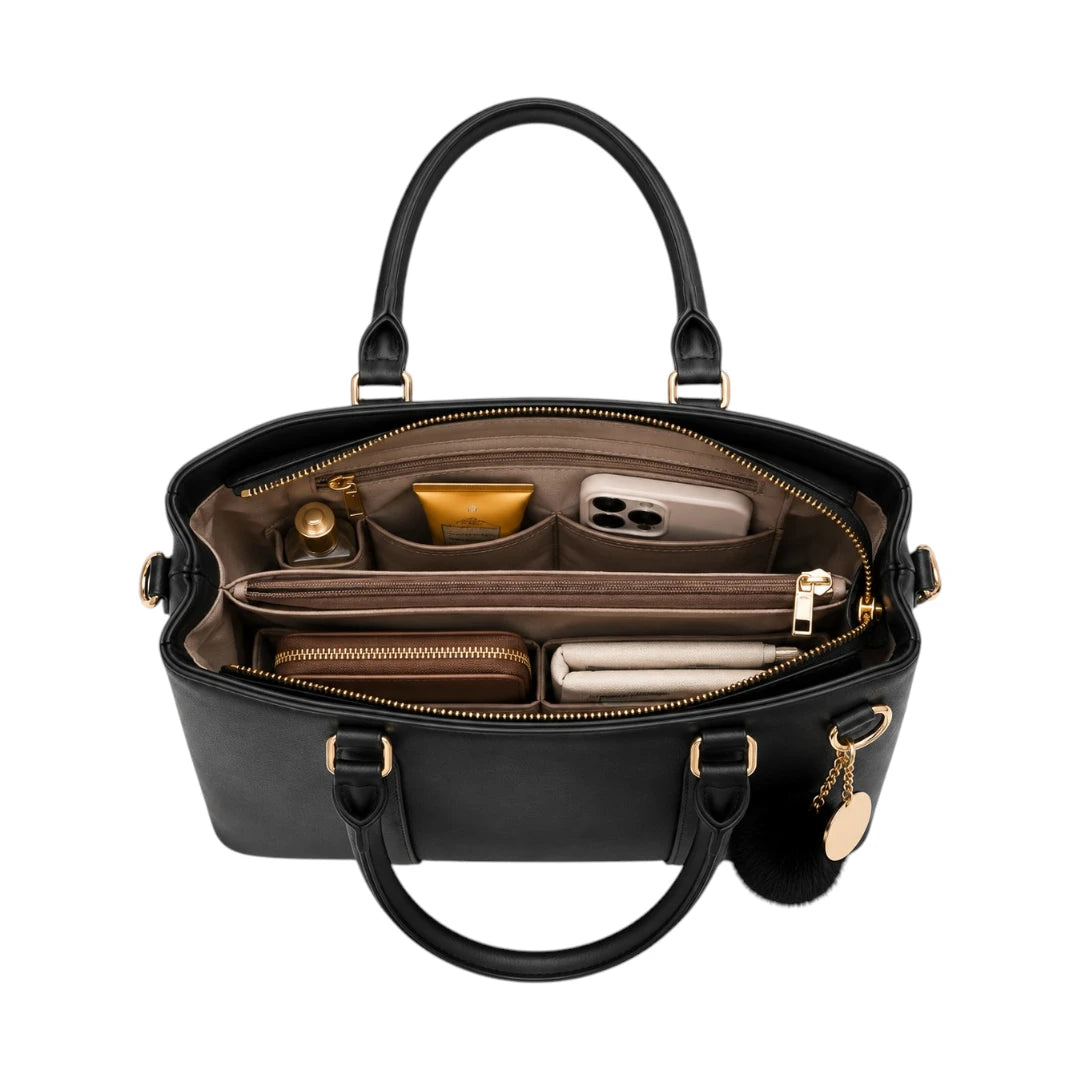 Belori Black Charm Women’s Satchel Handbag