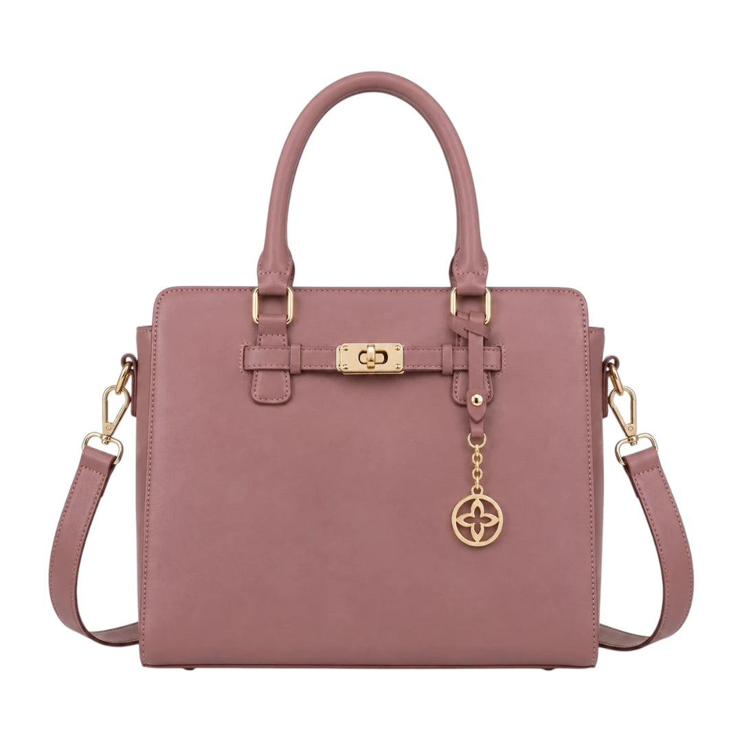 Belori Mauve Avenue Women’s Satchel Handbag