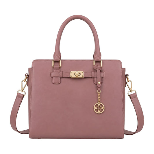 Belori Mauve Avenue Women’s Satchel Handbag