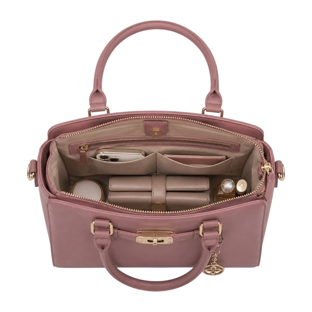 Belori Mauve Avenue Women’s Satchel Handbag