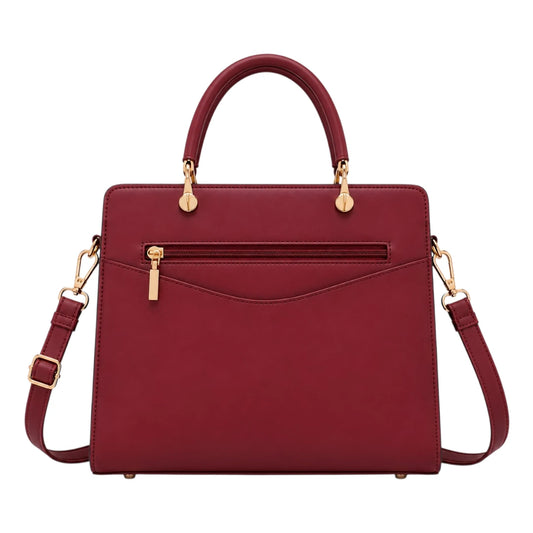Belori Red Line Women’s Satchel Handbag