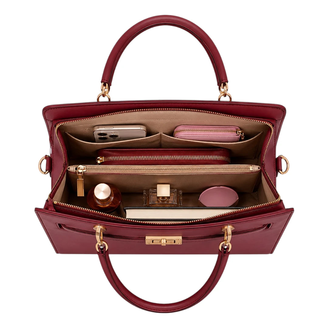 Belori Red Line Women’s Satchel Handbag