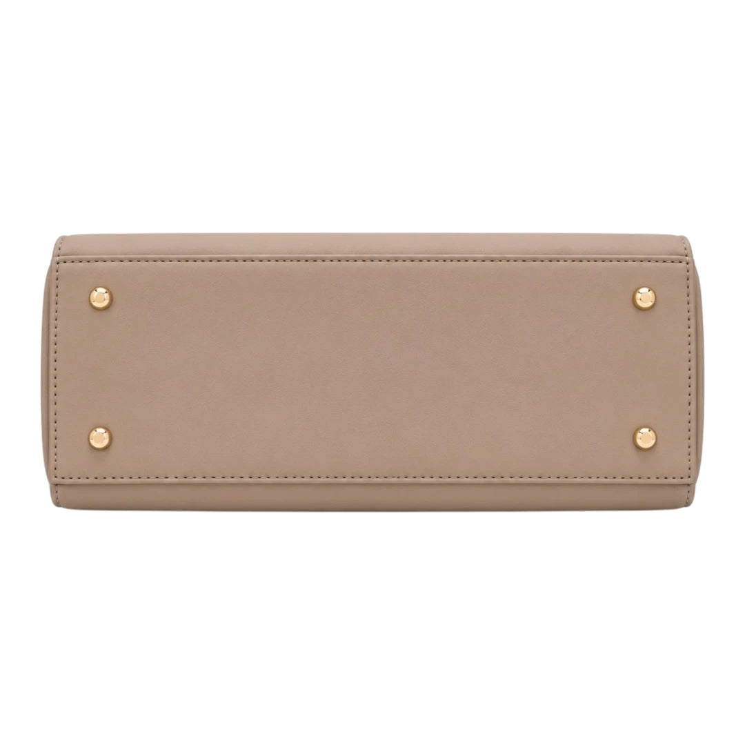 Belori Taupe Bow Women’s Satchel Handbag
